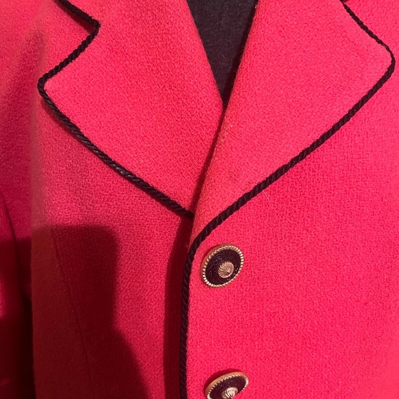 HERBERT GROSSMAN Dergned by Cynthia Sobel Pink Blazer Wool Size Med wool - Picture 5 of 9